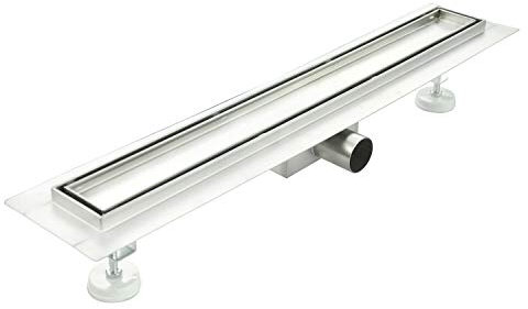 Canalina di scarico in Acciaio Inox piastrellabile per box doccia 120 Cm CM mod. Tile