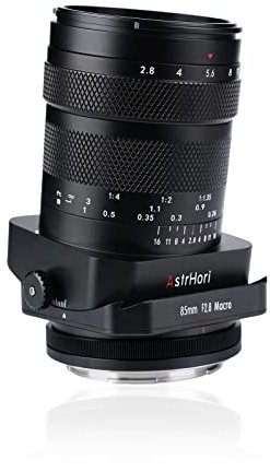 AstrHori 85 mm F2.8 Macro e inclinazione e teleobiettivo medio 3 in 1 Full Frame manuale Insetto Gioiello Obiettivo ritratto per fotocamere mirrorless Fuji X Mount X-T2,X-T3,X-T4,X-T20,X-T30,X-A1,ecc