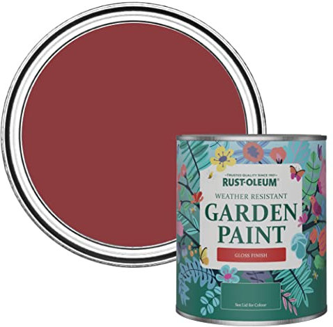 Rust-Oleum Red Mould-Resistant Garden Paint In Gloss Finish - Empire Red 750ml