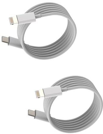 USB C till Lightning laddkabel 2m (2-pack) - Snabbladdningskabel för iPhone 14, för iPad, 20W Typ-C laddare, billaddare, datakabel - för Apple MFI-certifierad