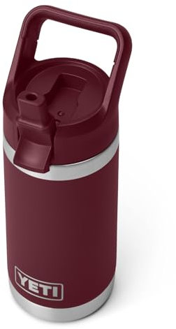 YETI Rambler Jr Kids Bottle, Vacuum Insulated Stainless Steel Bottle with Straw Cap, Wild Vine, 12 oz (354 ml)