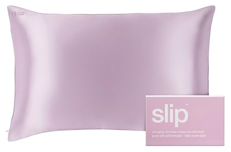 slip The Original Queen Kissenbezug aus Reiner Seide, 100% Reine Maulbeerseide, Queen-Size-Standard-Kissenbezug, Anti-Aging, Anti-Schlaf-Kissen, Anti-Falten, Wildblume (50,8 x 76,2 cm)