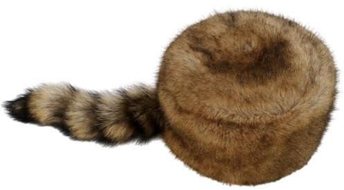 Keuyeo Gorro De De Mapache De Piel Sintética a Prueba De Viento, Gorro De Esquí Ruso De Invierno, Gorro De Felpa Grueso Y Cálido, Sombrero De Mapache Clásico para Hombres Y Mujeres