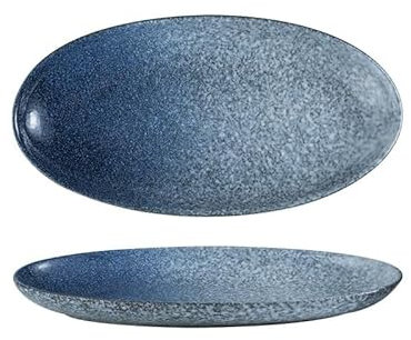 Middagstallrikar Japansk fisktallrik Keramisk fisktallrik Hushållsservis Rektangulär tallrik Serveringstallrik(A)