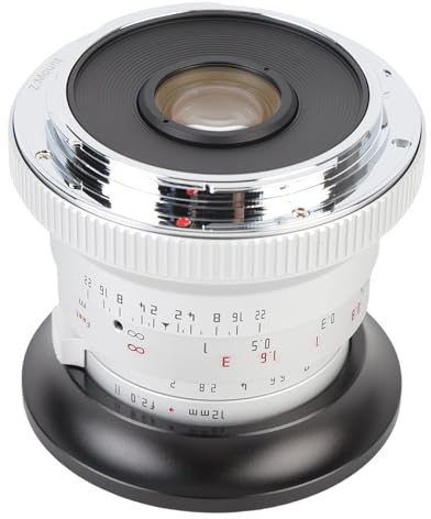 Plyisty 12 Mm F2.0 Stor Bländare Manuell Fokusering Prime-objektiv, Nära 0 Distorsion med 10-punkts Stjärneffekter för Z50 ZFC Z30 Z6 Z7 Z9 Z8 Kameror (SILVER)