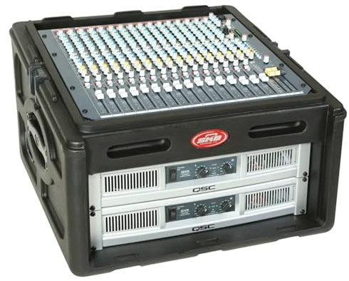 SKB 1SKB-R104 Roto Rack 10 x 4 Rack-Konsole, Stahlschienen, linke/rechte Zugangstüren