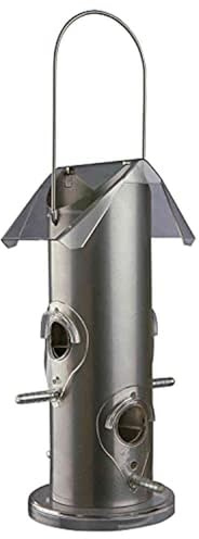 TRIXIE Metal Food Dispenser, Silver