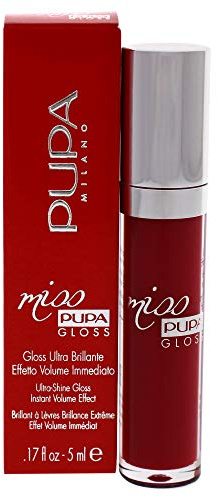 Pupa Milano Miss Pupa Gloss - 305 Essential Red For Women 0.17 oz Lip Gloss