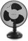 Emerio FN-114201.1 23cm Tisch Ventilator mit 3 Rotorblättern und 2 manuell verstellbaren Geschwingigkeiten, 25 W, 230 V, Schwarz, 23 cm