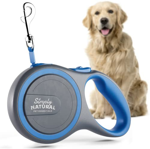 Strong Retractable Dog Lead, 3m Long Extendable No-Tangle Leash, Soft-Grip, Anti-Slip Brake, Anti-Twist Extending Lead for Small/Medium Dogs