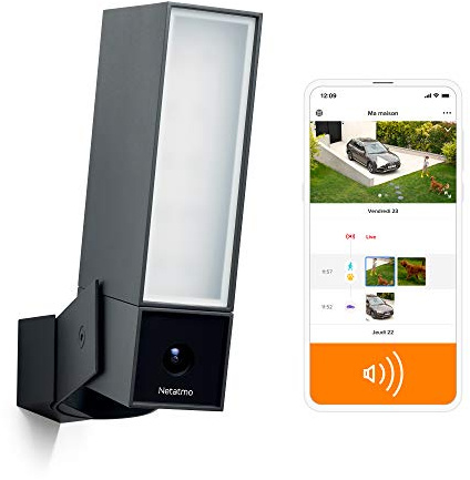 Netatmo Überwachungskamera mit Sirene – Schwarz – NOC-S-FR