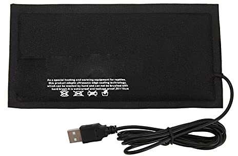 EVTSCAN Reptile USB Heat Pad Constant Temperature Without Switch Adjustable Temperature Heating Mat for Turtle Small Animals(28 * 18cm)