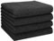 Betz Handtuch 4er Pack Handtücher Set Berlin Größe 50x100 cm 100% Baumwolle - gut trocknend, leichte Qualität - ideal für Sport, Strand, Reisen Farbe Graphit grau