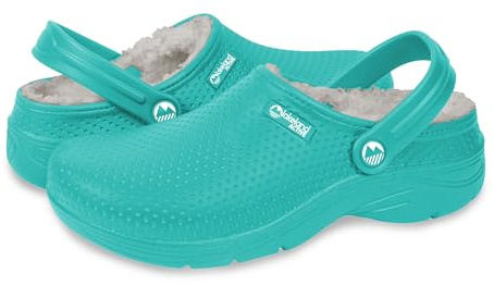 Lakeland Active Women's Fleece-Lined Dockray Clogs - Teal - 4