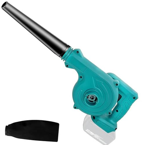 Akku-Laubbläser,Bläser kompatibel für Makita 18V Batterien,Akku Gebläse für Rasenpflege, Laubblasen, Auto und Eckenreinigung (Batterie Nicht enthalten)