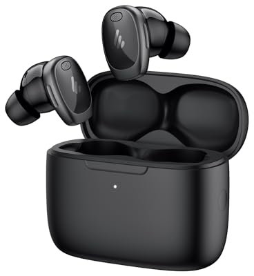 Edifier NeoDots True Wireless Hybrid-Ohrhörer mit aktiver Geräuschunterdrückung, 48 dB Tiefe ANC, Hi-Res Audio & LDAC, kabelloses Laden, 6 Mikrofone, 56 Stunden Spielzeit, Bluetooth 5.4, Schwarz