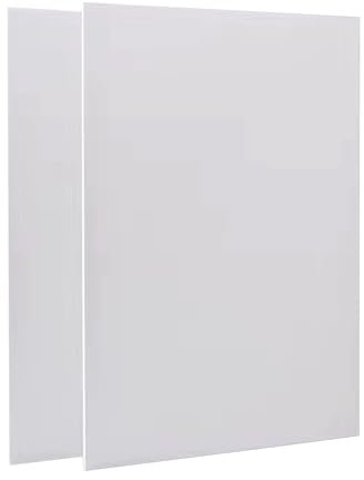 SEABABOO 2Pcs Weichgummi Linoldruck Platte Zum Gravieren Linoleum Platten A4 Stärke 3Mm Stempelgummi Linolschnitt für Stempel Schnitzblöcke Bastel Und Druckprojekte Handwerkliche Kreation (Weiß, A4)