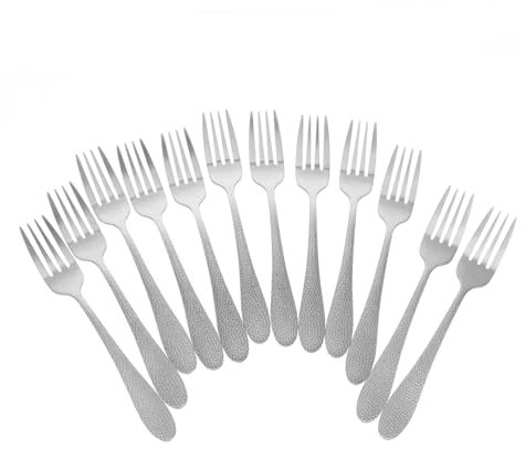 Luxshiny 12stücke Kleine Edelstahlgabeln Multifunktionale Dessertgabeln Tragbare Obstgabeln Kuchengabeln Kleine Haushaltsgabeln