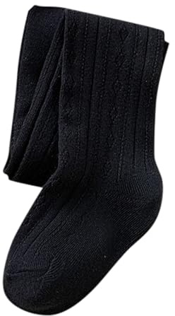Générique Collant Bébé Fille et Garçon 6 Mois-6 Ans - Tissu Épais et Chaud en Coton à Côtes, Couleur Unie, Doux et Élastique, Idéal pour Crèche et Maternelle