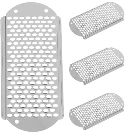 SECFOU 4pcs Stainless Steel Foot Scraper and Foot File Set Hard Skin Remover Callus Rasp for Cracked Heels Professional Pedicure Tool and Corn Removal