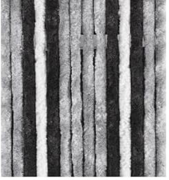Brunner Chenille-Flauschvorhang Reisemobil 56 x 205 cm, grau/weiß/grün