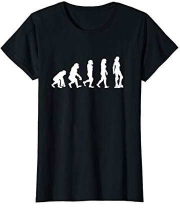 Inline Skating Evolution Frau Roller Blades T-Shirt