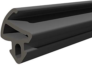 Seiletech.de Fensterdichtung | S-1150 | 50 m | Kömmerling PVC Fenster Gummidichtug | Schwarz | Zugluftstopper Profildichtung | Gummidichtug Dichtband Kunststofffensterdichtungen