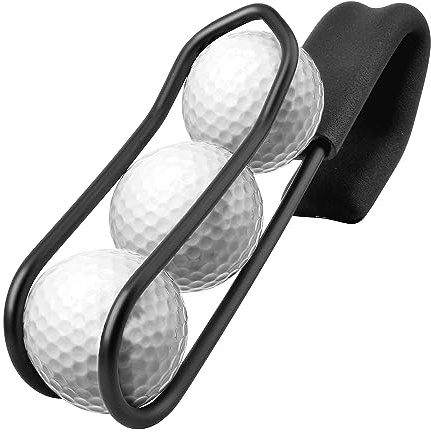 GanKe Golf Ball Holder - Holds 3 Balls Easy Attachment to Bag or Cart, Golf Gag Accessories Golf Gifts