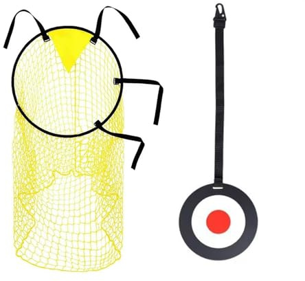 Oxtxuzdm Tiri alle Porte da Calcio Bersagli Attrezzature per L'allenamento Porta da Baseball con Pratica Bersagli Netti