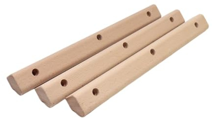 Sharplace Lot de 3 Prises d'escalade en Bois pour L'entraînement à Domicile et en Extérieur.
