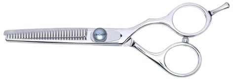 Cricket S2 T-30 Thinning Shears Professional Stylist Barber Hair Cutting Scissors, Removes Bulk, Convex Edge, Hand Polished Swedish Steel