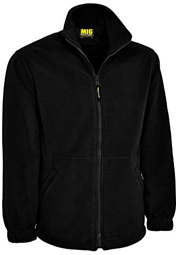 MIG Mens Classic Fleece Jacket Coat Size XS to 5XL Work Leisure Sports | Classic men's fleece jacket for work, leisure, sports and casual wear, available in sizes XS-5XL