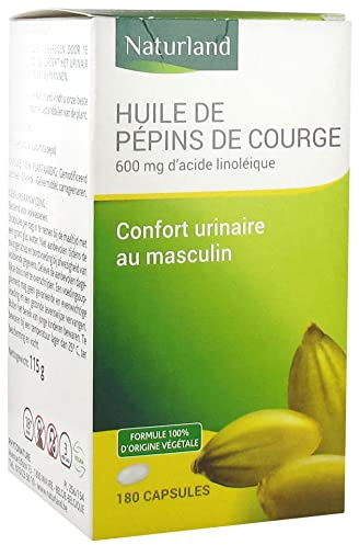 Naturland Huile de Pépins de Courge 180 Capsules