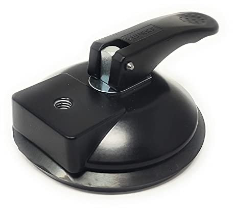 Bohle Veribor - BO 600.92 Saughalter Saugnapf mit Kipphebel Gewinde Halte- und Fixierhilfe Mit 90 MM Saugscheibe/Aus Aluminium (Mit 8 mm Gewinde)