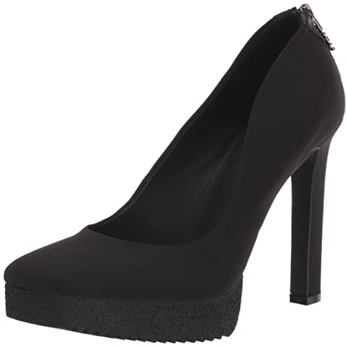 DKNY Zayne Square Toe Pump, Scarpe décolleté Donna, Nero, 36.5 EU