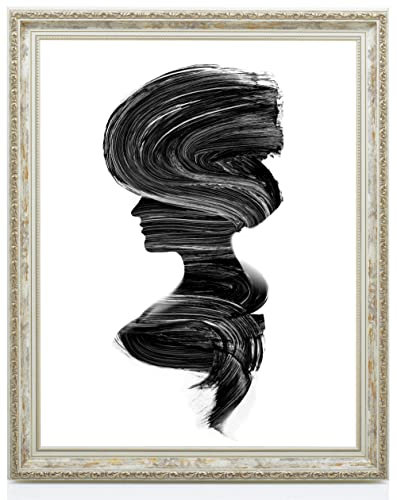 Monframe Barockrahmen Paris - 25x35 cm Vintage - Bilderrahmen Antik mit Acrylglas