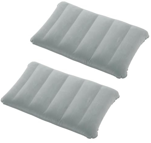 2 piezas Almohadas de Camping Hinchables,Almohada de Playa Hinchable,Ultraligero Cojin de Viaje Hinchable,Almohada de Playa Inflable,Almohada Inflable Camping,para viajes en playa,coche,tren y avión