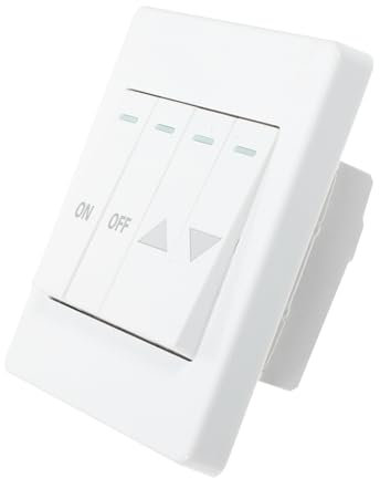 KONTONTY Garagentor-Öffner push button buttons tasten Gewerblicher Garagentoröffner Schaltfläche knöpfe universelles Garagentor Tür Garagentoröffner wandhalterung Garagenzubehör ABS Weiß