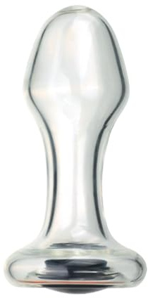 WEJFHBCOV Grande dildo in vetro cavo, 3 stili, trasparente, dildo anale vaginale con tappo in silicone, giocattolo sessuale con speculum cavo for coppie di uomini e donne(B)