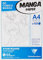 Clairefontaine 94038C Manga Block Storyboard (ideal für Zeichen von Manga und Multitechniken, DIN A4, 21 x 29,7 cm, 100 Blatt, 55 g, mit sechsteiligem Raster) weiß