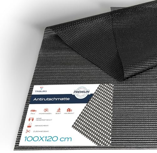 TRIBURG Tappetino universale antiscivolo 120x100cm Tagliato su misura e lavabile - Tappetino per bagagliaio auto | Tappetino per cassetto | Tappetino di protezione per bagagliaio auto