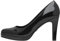 Tamaris Damen Pumps Stilettoabsatz Vegan; Black PATENT, EU 39