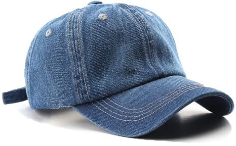 YAMEE Casquette de Baseball Denim pour Femmes,Chapeau de Baseball Réglable,Chapeau Sport Unisexe Eté,Running Cap Breathable Dames pour Golf Cyclisme Randonnée
