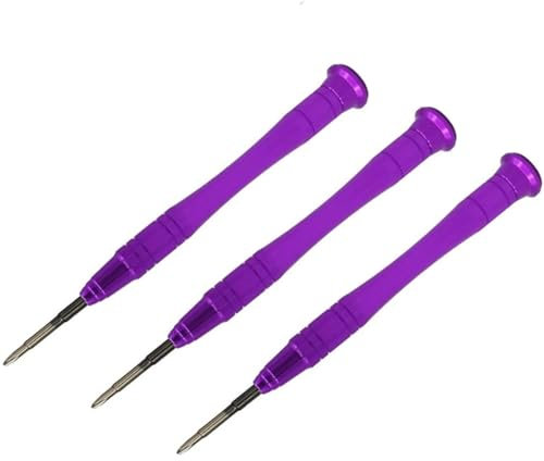 3 destornilladores de 3 puntas de 2,0 mm Y-Point Y0 Tri Wing para Nintendo Switch, Wii, NDS, NDSL, DS Lite, GBA, Gameboy Advance, MacBook Pro