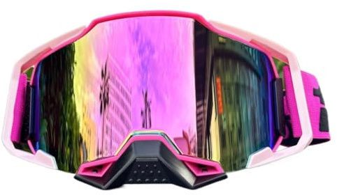 IZHAOGJING Lunette Moto Cross, Masque Moto Cross Lunettes de motocross Lunettes de soleil de moto Masque for homme Protection coupe-vent Ski Cyclisme Course Lunettes tout-terrain