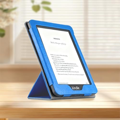 Fodral för 6 tum Kindle Paperwhite 5:e/6:e/7:e generationen (2012/2013/2015 Release, modell: EY21 & DP75SDI) – smalt PU-läder smart fodral med vikbart stativ och automatisk vila/vakna (himmelsblå)