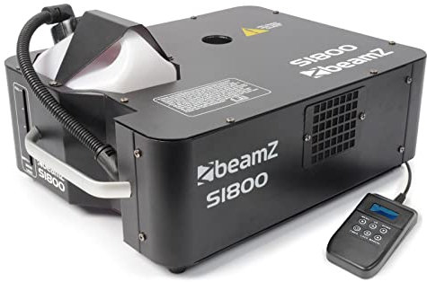 BeamZ S1800 DMX Maquina de humo 2 en 1, Salida de humo Vertical/Horizontal, 1800 W Maquina de humo para Clubs, Discotecas, Espectáculos Profesionales, Eventos, Bodas, DJs, fiestas halloween