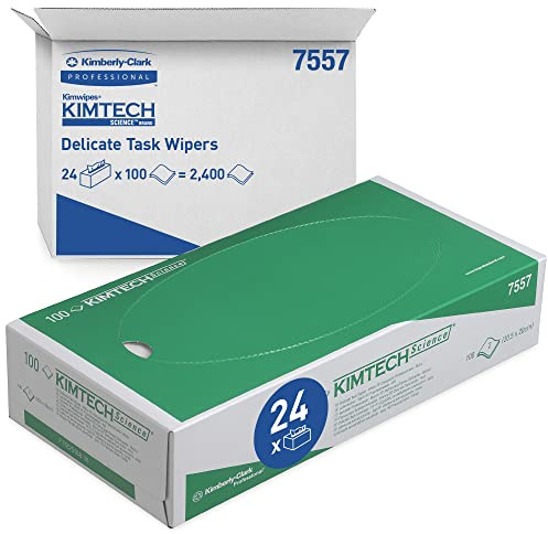 Kimtech Science Precision torkdukar 7557, 24 lådor med vardera 100 ark, 2 lager, vit