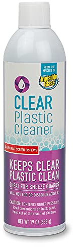 Invisible Glass 91014 Clear Plastic Cleaner – Cleans and Protects Plastic on Electronics, Appliances, Eyewear, Cars, Trucks, RVs, Boats & More, Helps Prevent Fog and Static – 19 oz