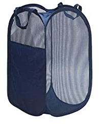Folding Laundry Basket 75L Large Washing Basket Collapsible, Folding Baskets Washing Portable Collapsible Laundry Baskets for Bedroom and Bathroom, Foldable Cleaning Basket Blue laundry basket